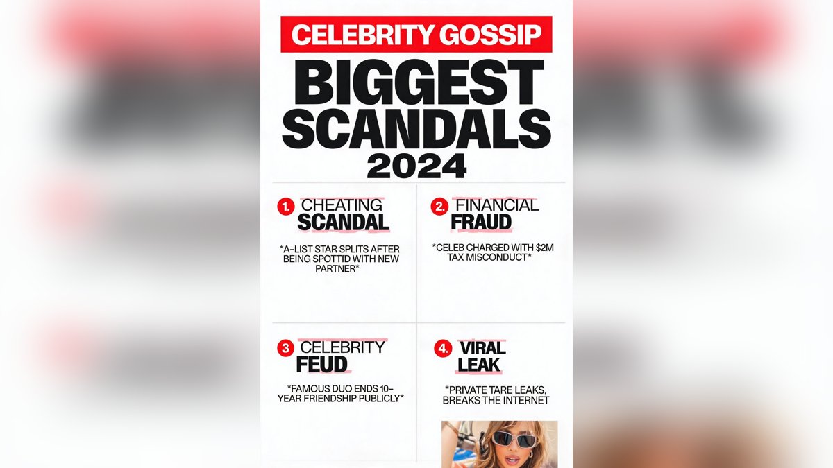 Celebrity Gossip: Biggest Scandals Year
